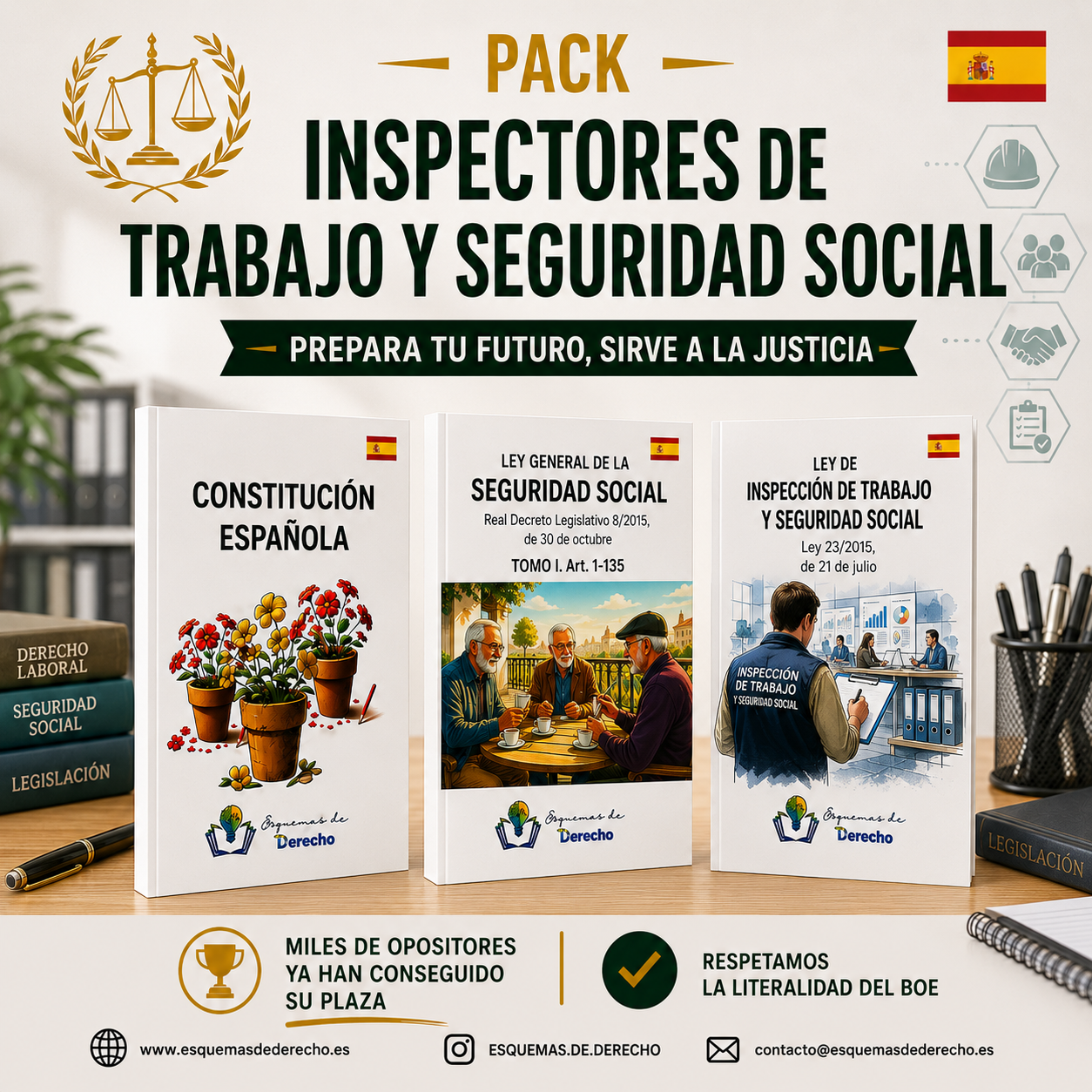 Pack Oposición - Inspectores de Trabajo y Seguridad Social