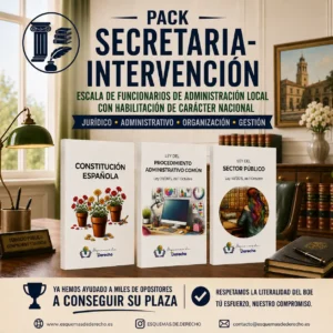 Pack Oposición - SECRETARIA-INTERVENCIÓN (Escala de funcionarios de Administración Local con habilitación de carácter nacional) 