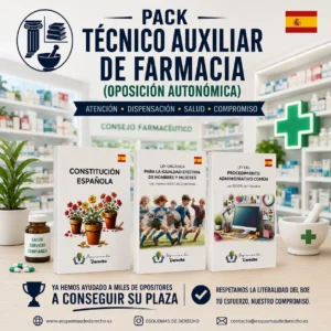 Pack Oposición - TÉCNICO AUXILIAR DE FARMACIA (Oposición autonómica)